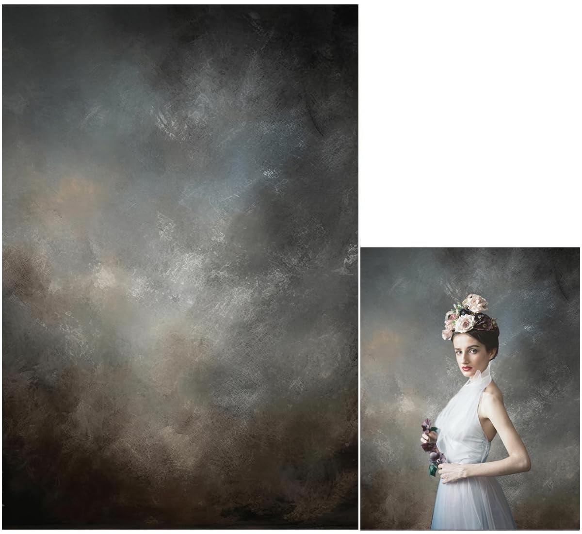 5x7ft Fabric Abstract Backdrop for Photography Vintage Portrait Old Master Ba…