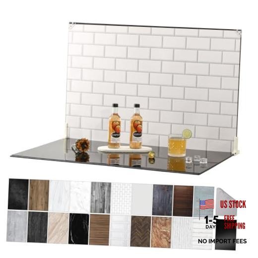 Product Photography Backdrops with Gloss Black Acrylic, 23x35in Photo Backdrop