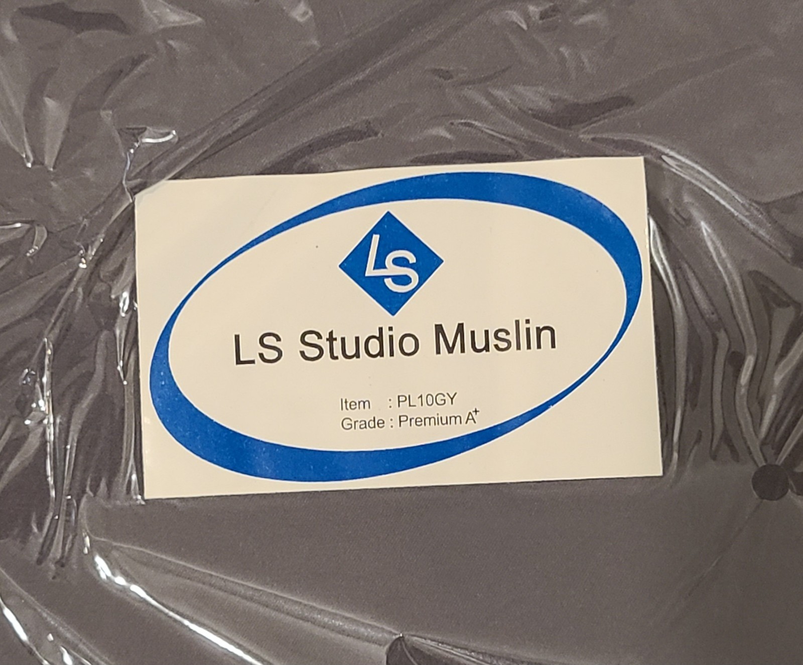 LS Studio Muslin PL10GY 10X20 Gray BRAND NEW
