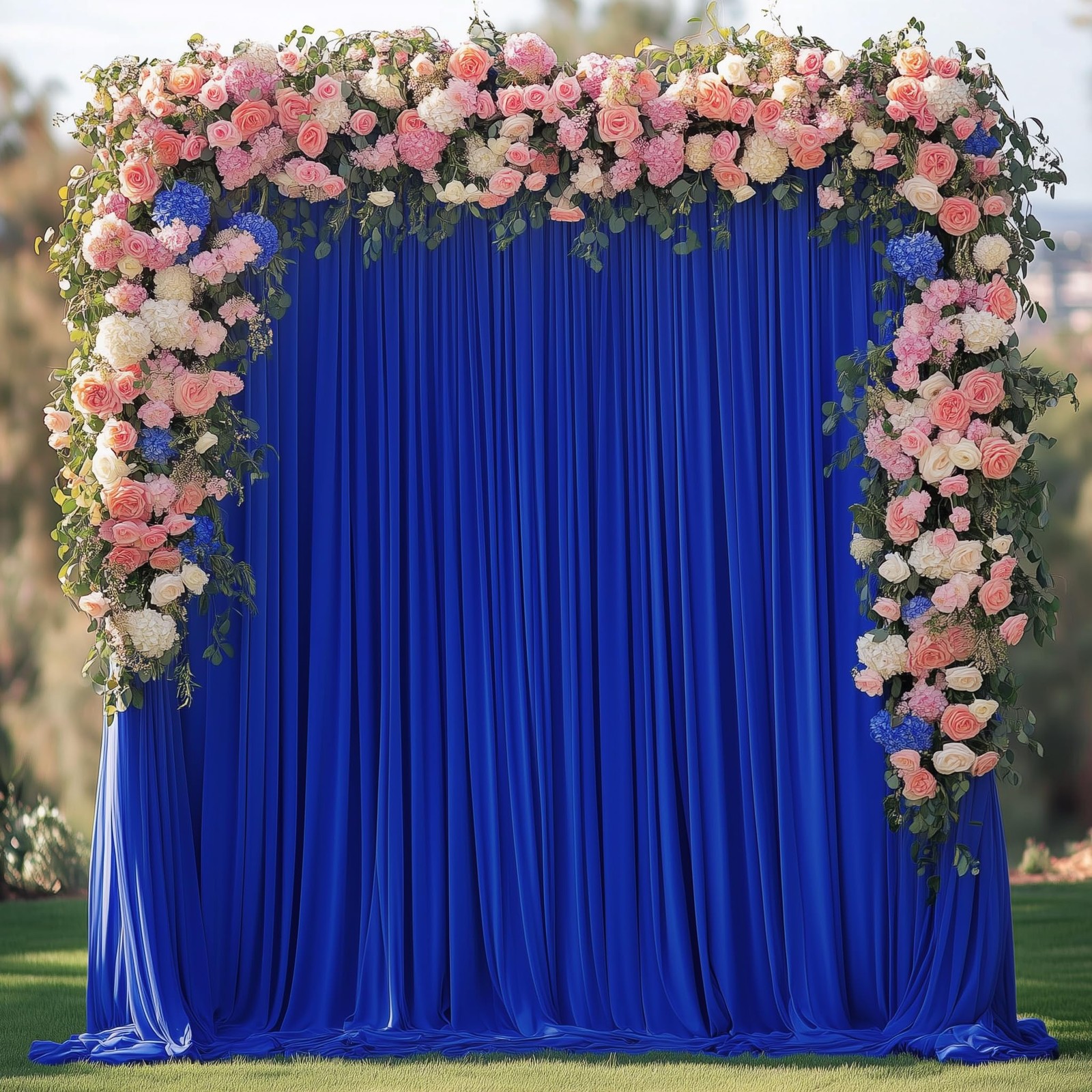 Royal Blue Backdrop Curtain for Parties 10x10FT Photo Backdrop Drapes for Wed…