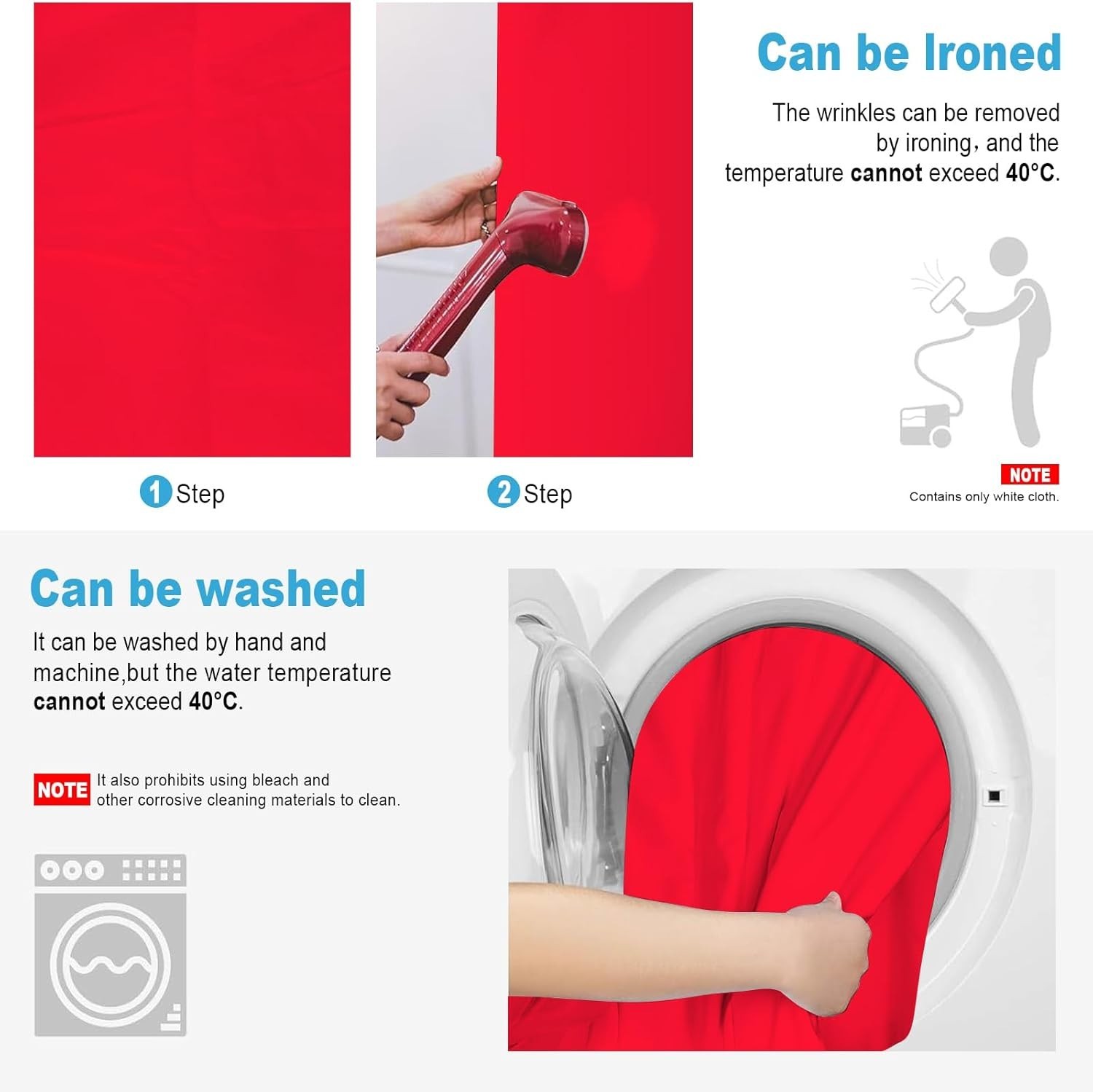 Professional 5×7 FT Red Polyester Backdrop – For Portraits & Product Photography