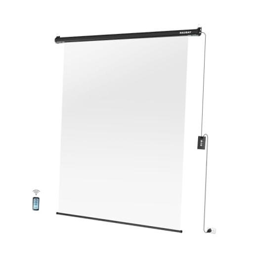 Motorized Pull Down Screen Backdrop – 59.8″ x Standard(59.8 x 86.6in) White