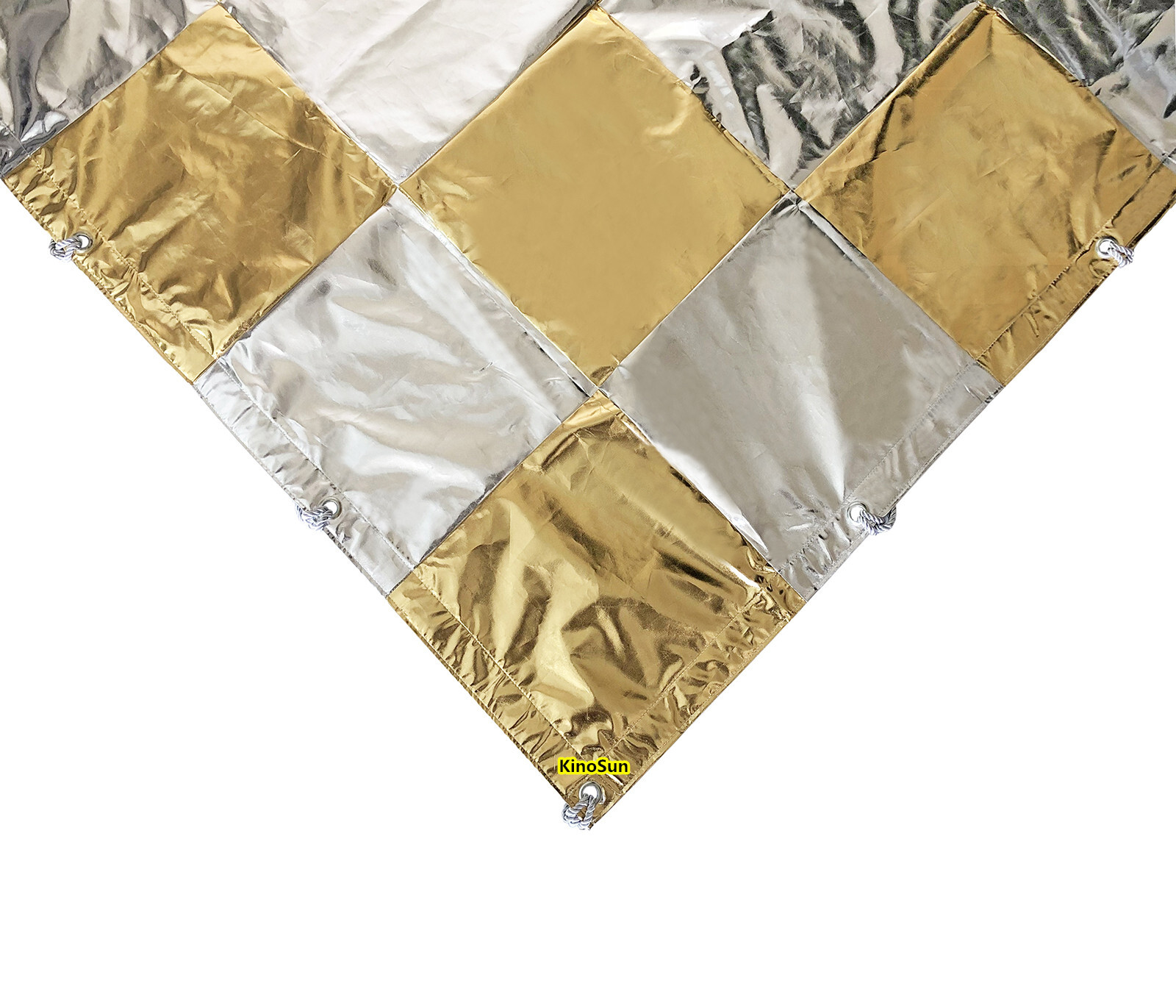 8’x8′ 8x8ft 2.4×2.4m Silver & Gold Checkerboard Reflector overhead butterfly