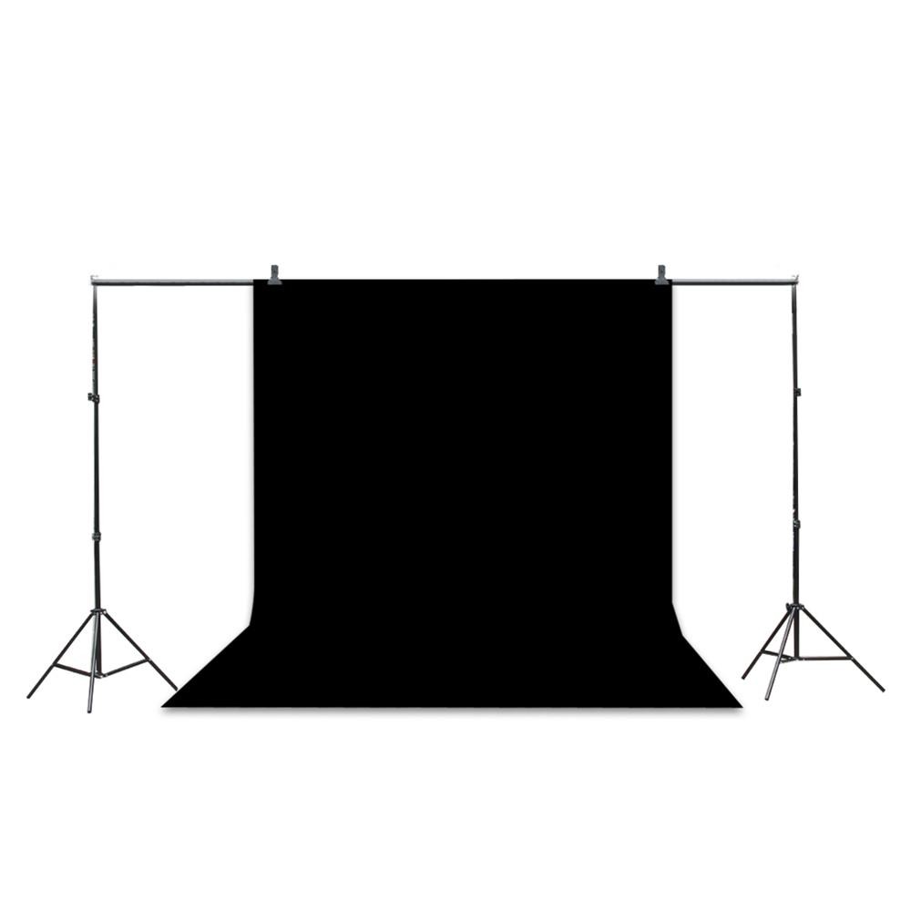 Kshioe New 10Ft Adjustable Background Stand Kit with 3 Colors Non-woven Backdrop