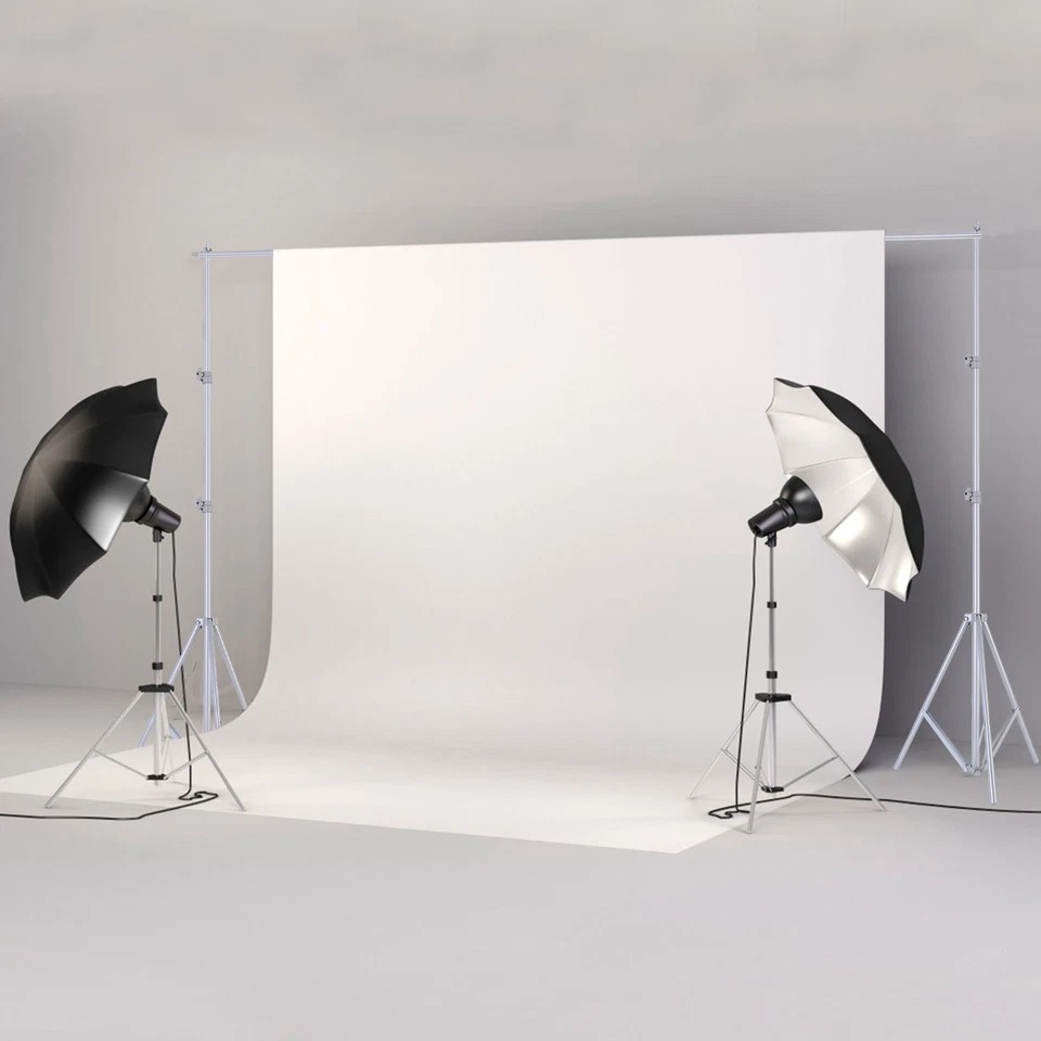 6.5 x 10ft Photo Video Studio Backdrop Background Stand Adjustable Heavy Duty