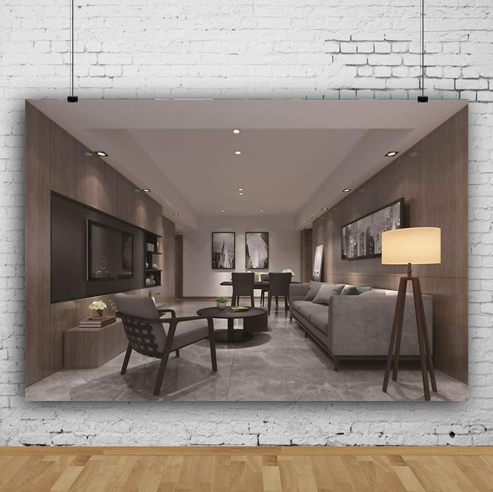 7X5Ft Modern Living Room Backdrop Video Conferencing Backdrop Decor for Home Zoo