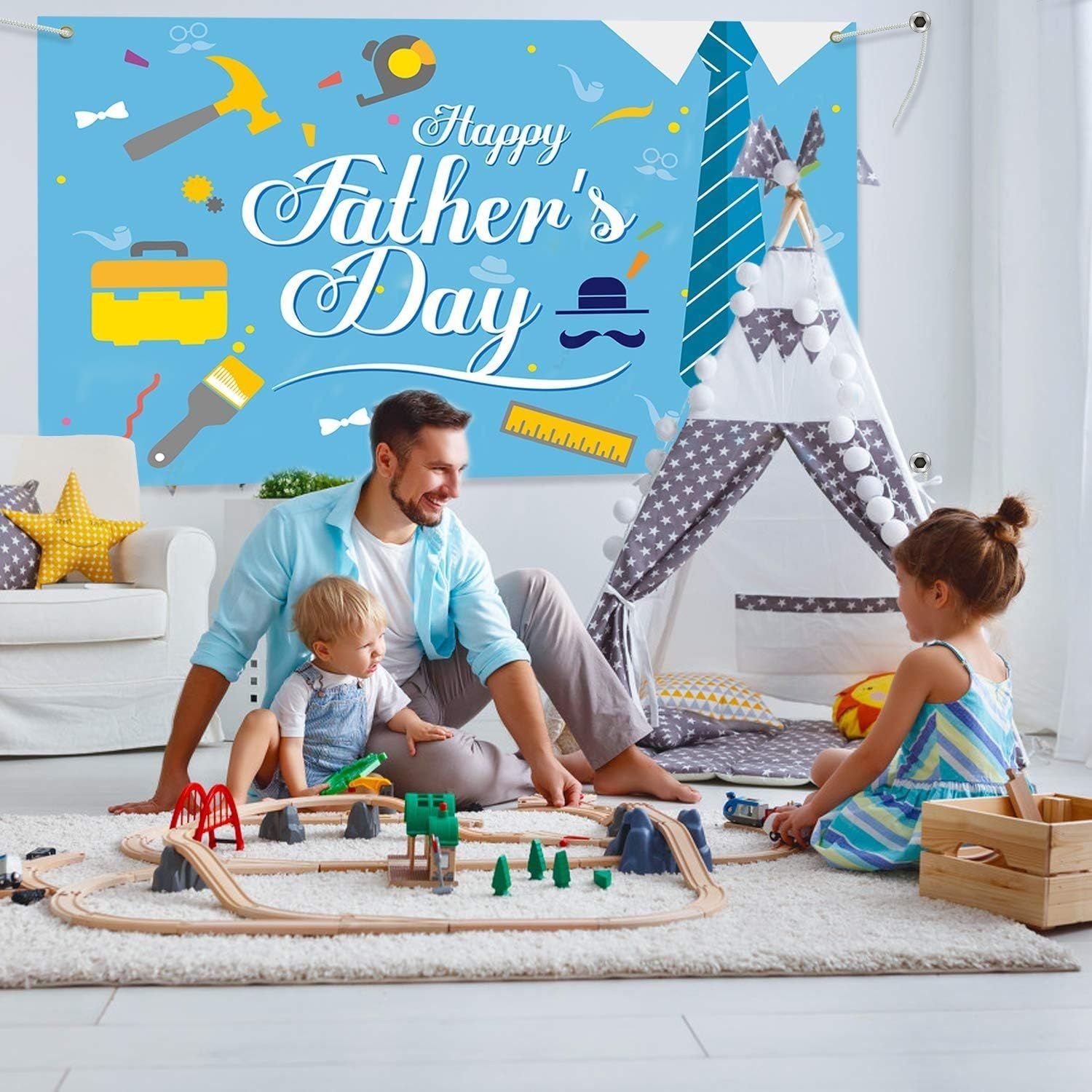 Father’s Day Background Cloth Party Photography Props Decoration Cloth Bedroom