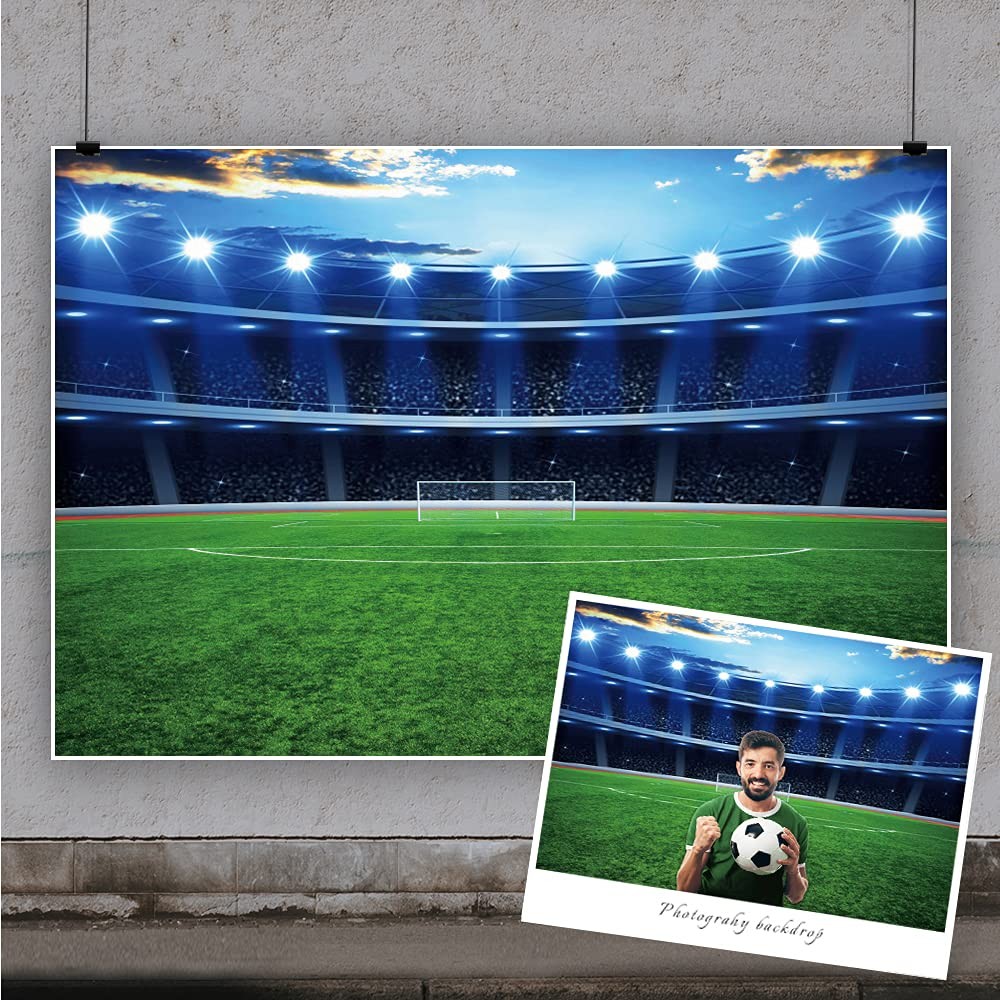 Yeele 10x8ft Football Stadium Backdrop Boys Themed Birthday Party Banner Deco…