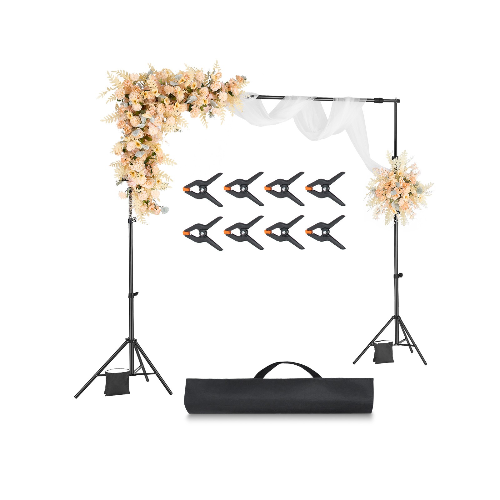 Backdrop Stand Background Stand Kit 7 x 10 ft for Party & Photo Studio