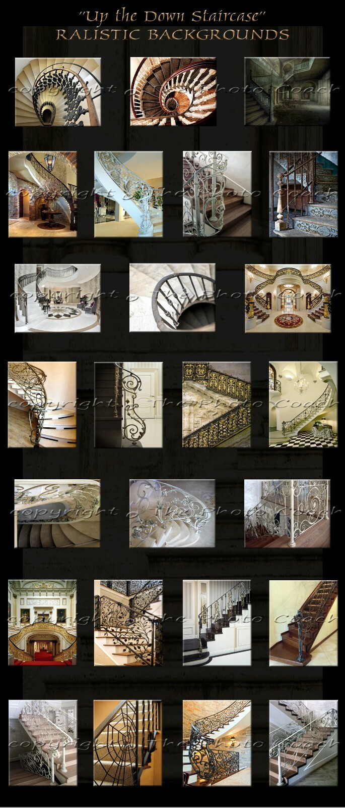 Digital Backdrops Photography Backgrounds A Best Seller Stair Case Collection 1L