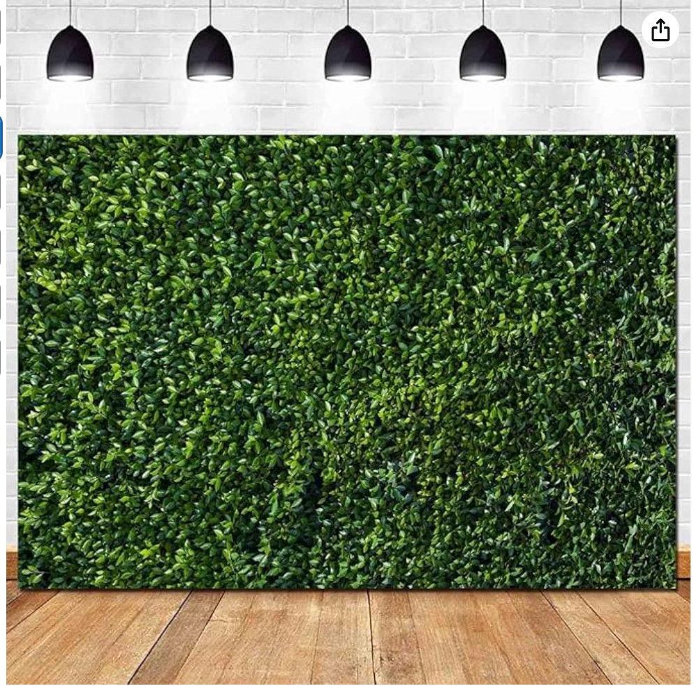HQM 7x5FT Nature Spring 3D Green Leaves Theme Photo Background Wedding 7×5 FT