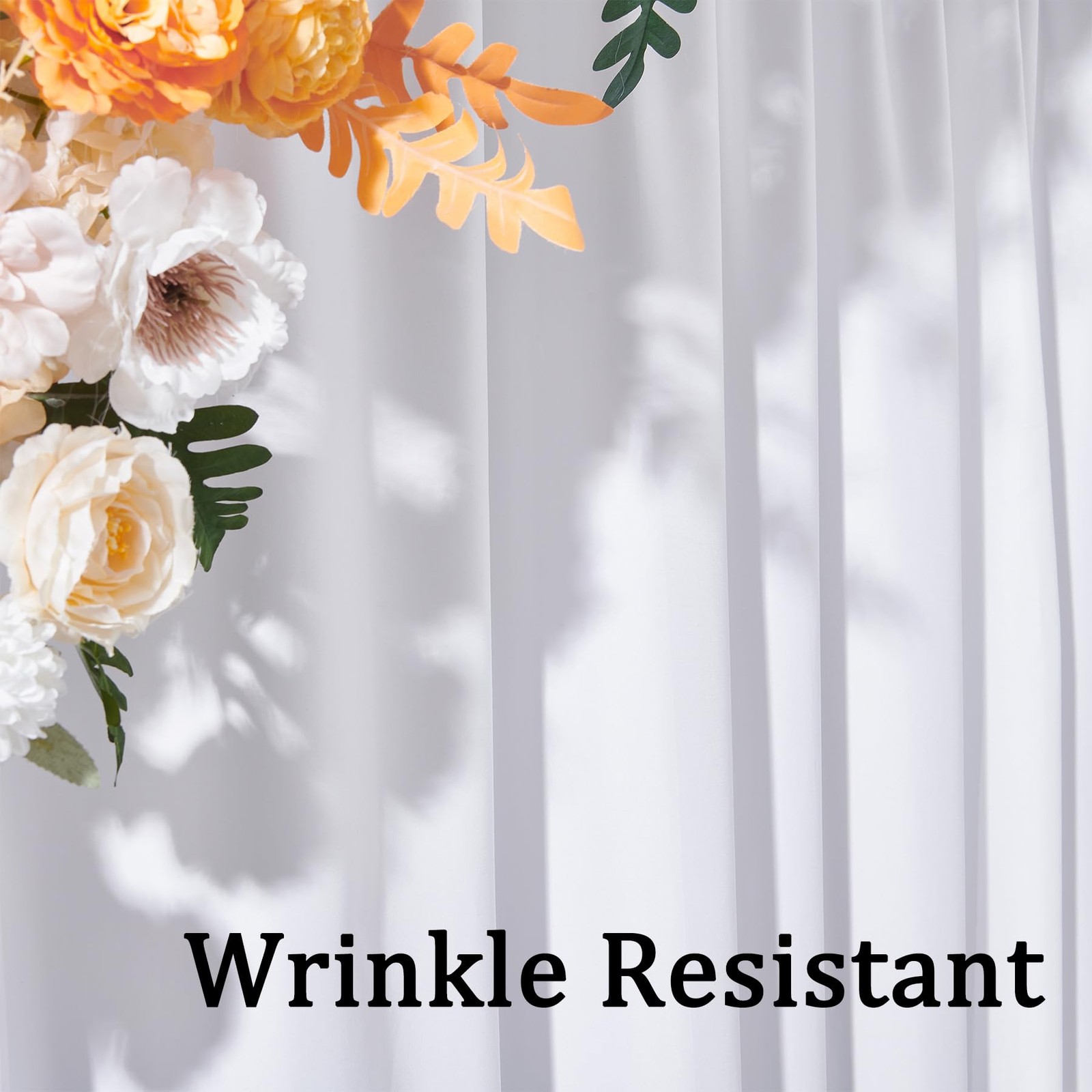 Htper 30ft x 10ft White Backdrop Curtain Panels for Parties, Thick Resistant …