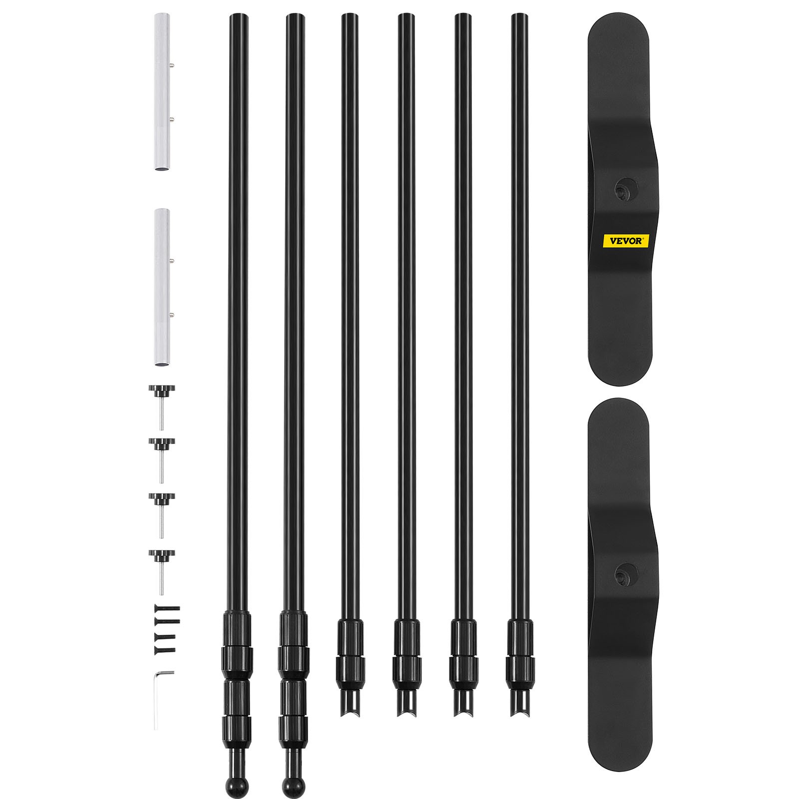 VEVOR 8′ Display Backdrop Banner Stand Adjustable Telescopic