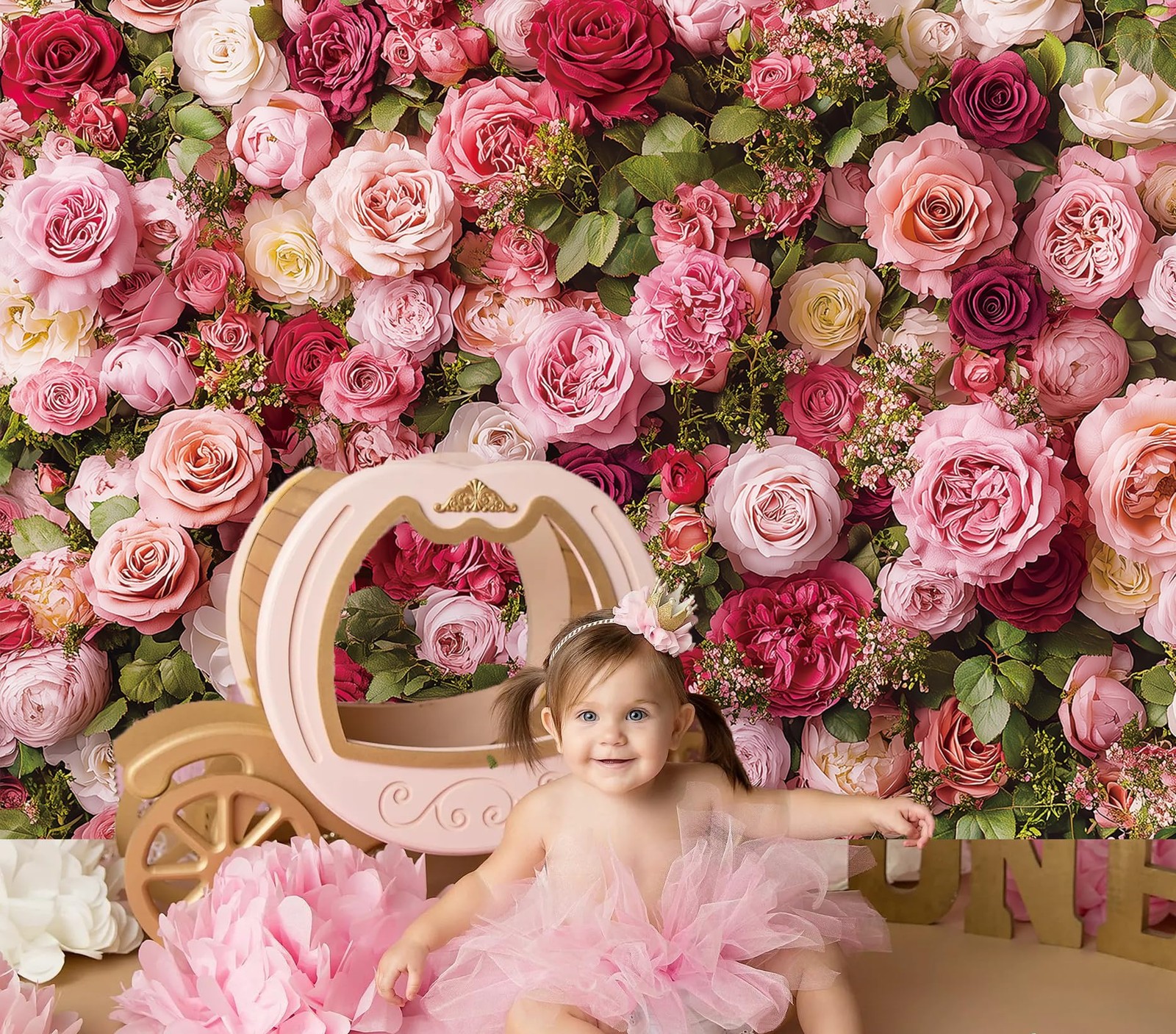 7x5ft 210x150cm Floral Photo Backdrop Pink Flower Blossom Mothers Day