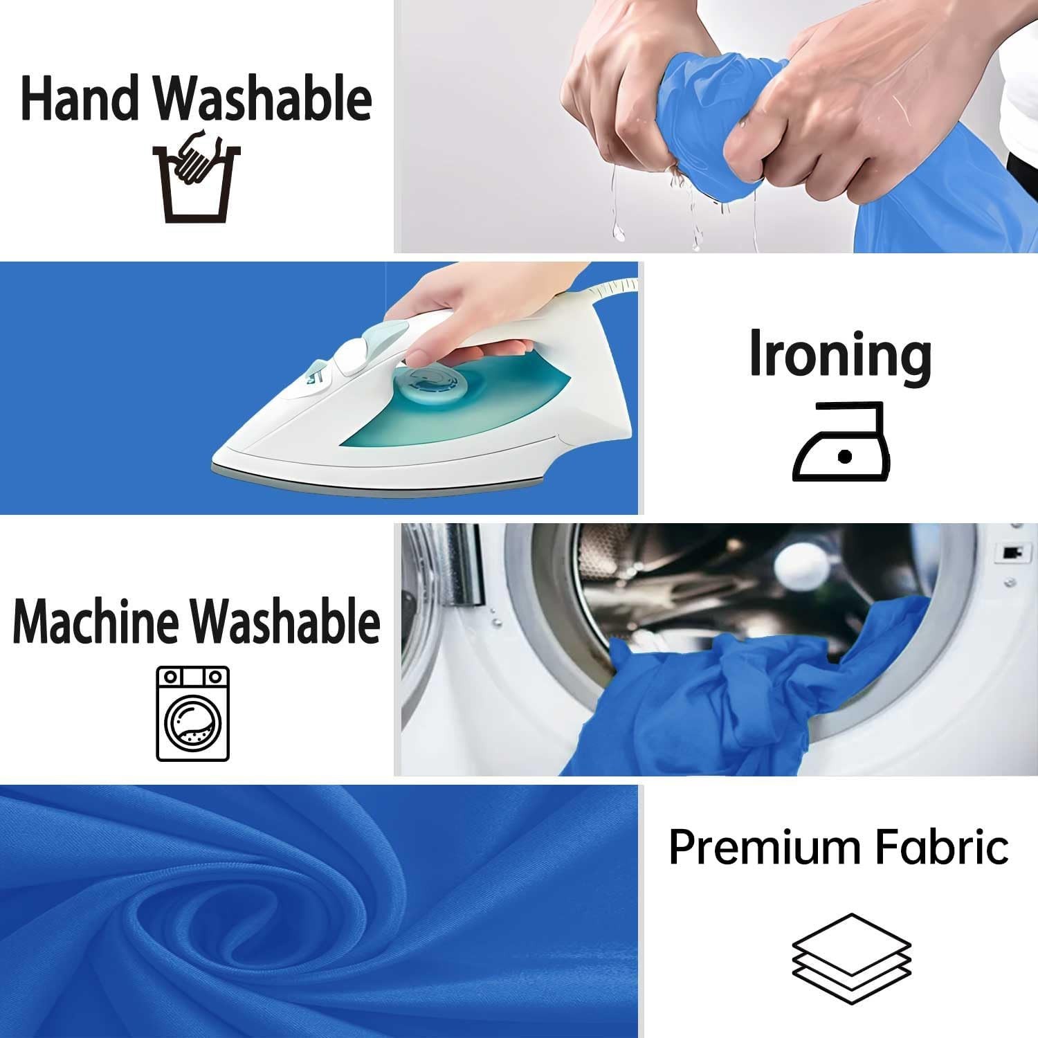 Lightweight Machine Washable Royal Blue Backdrop – 5x7ft Photography Essential