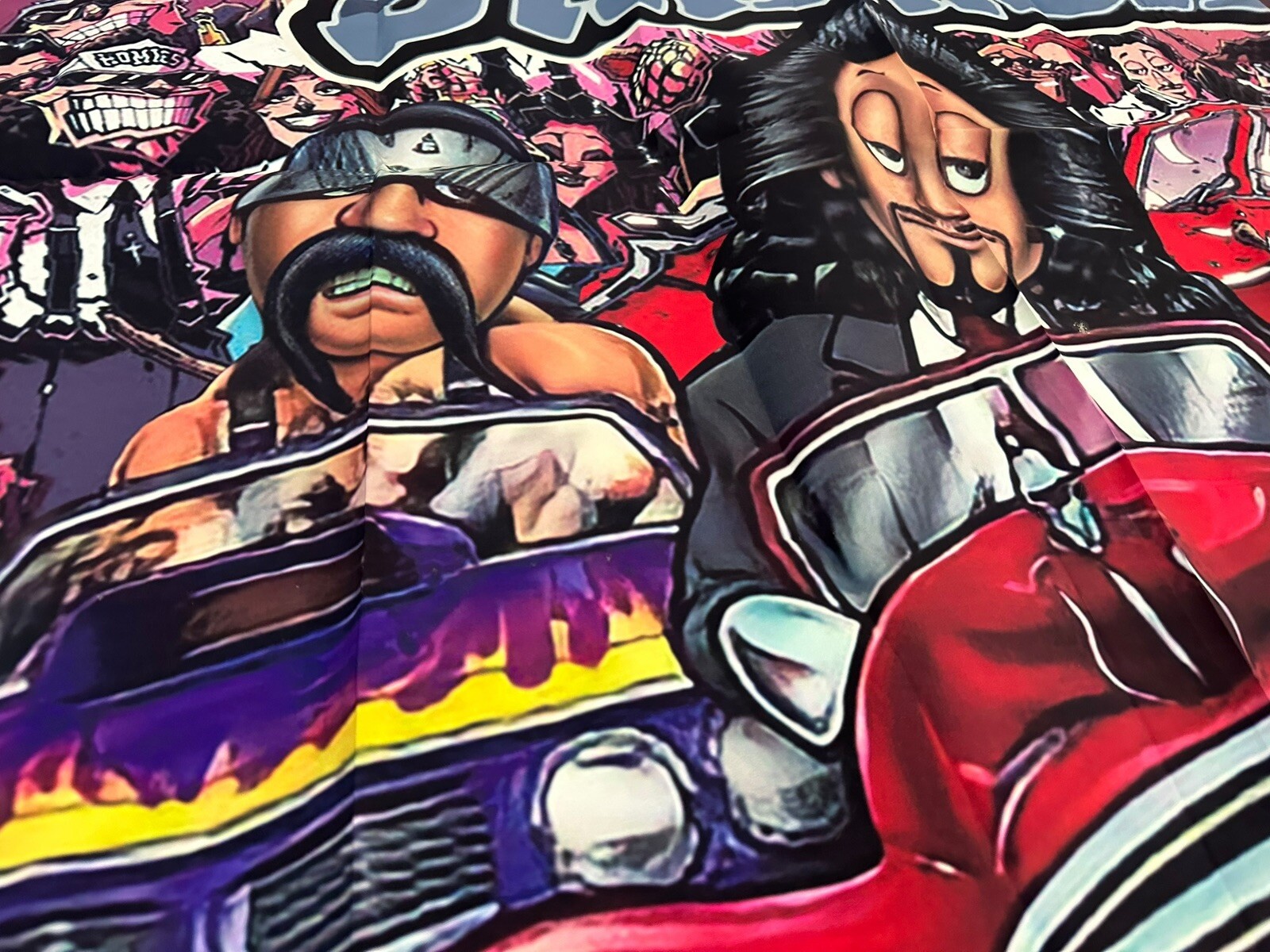 Homies Happy Birthday Backdrop, Cholo Themed One Size, Multicolor