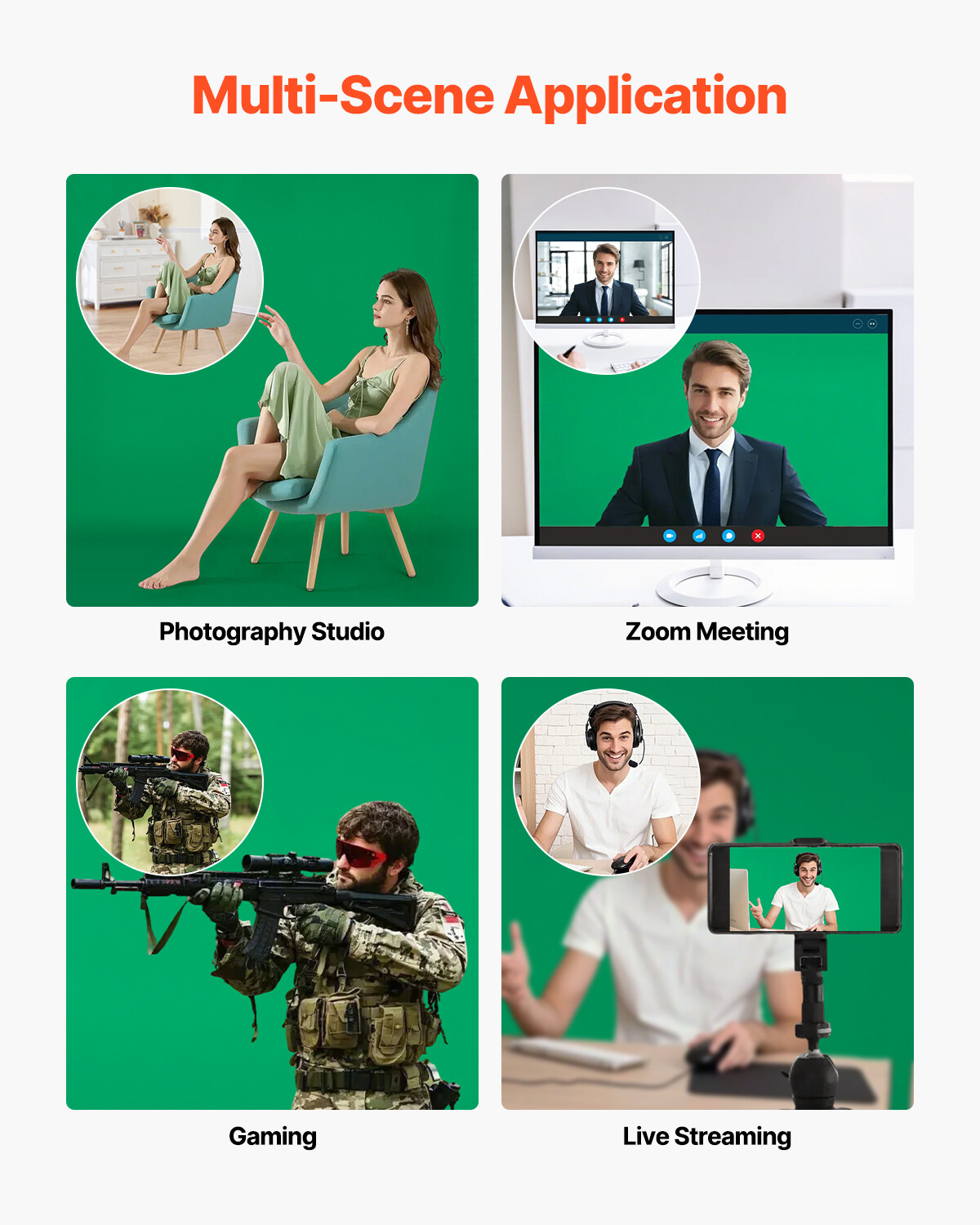 Backdrop Stand Background Stand Kit 5 x 6.5 ft for Party & Photo Studio