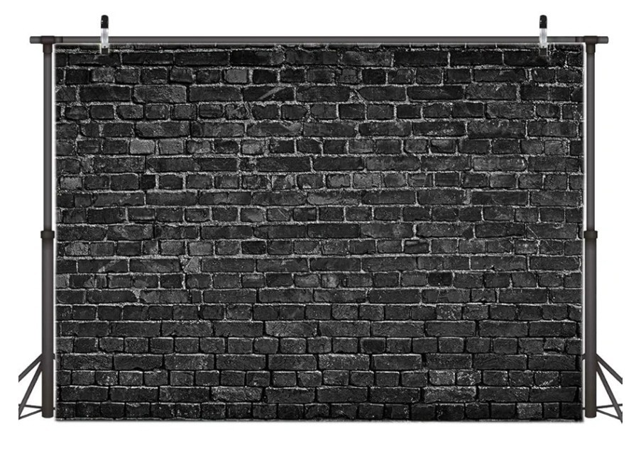 AIIKES 7x5ft Black Brick Wall Photography Backdrop Brick Backdrop Vintage… 284
