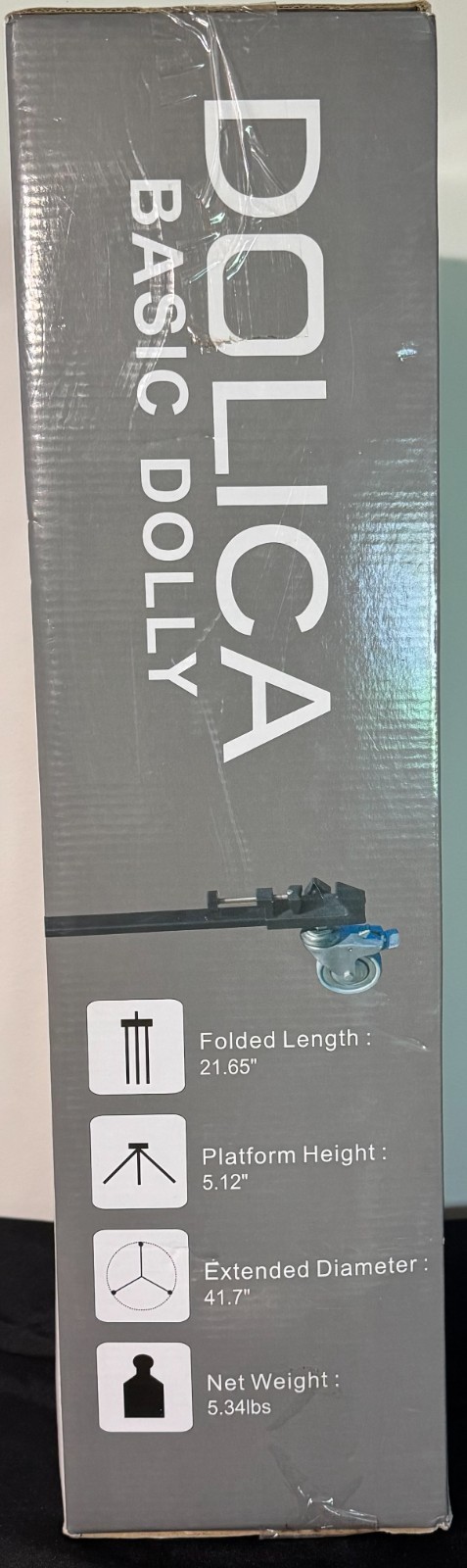 NEW Dolica LT-D100 Professional Lightweight and Heavy Duty Tripod Dolly Z