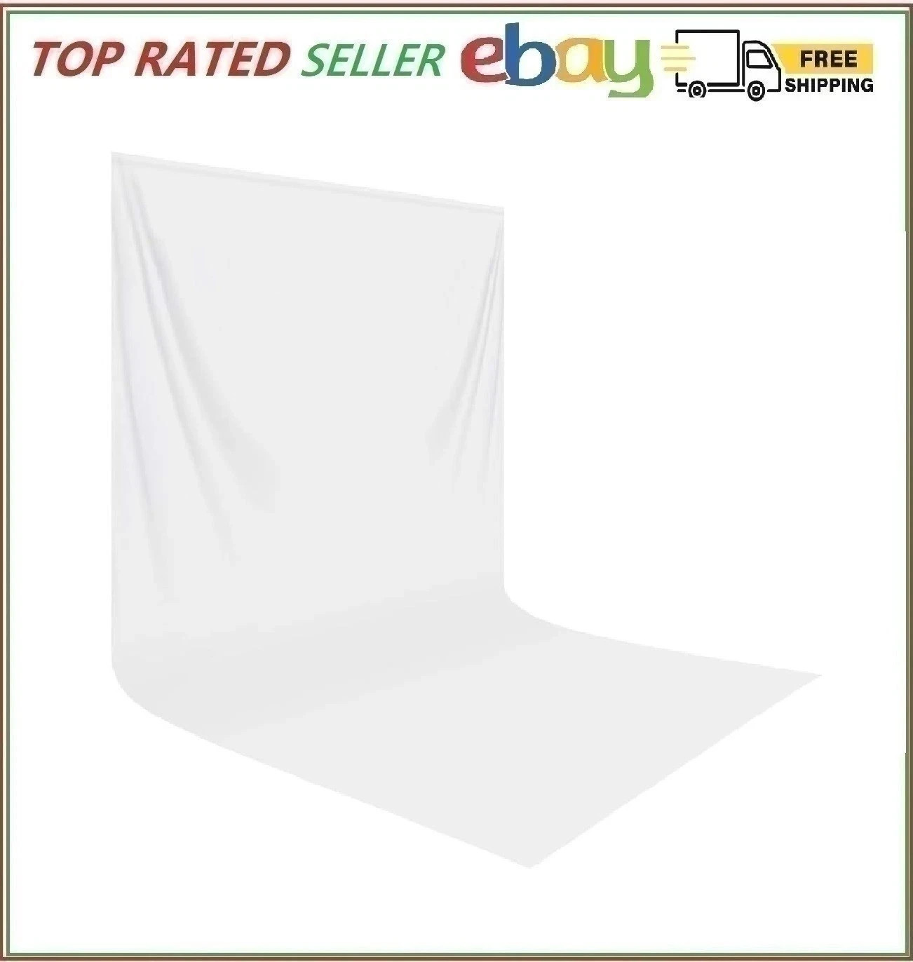 White Photo Backdrop 10×20 ft Seamless Background for Photography