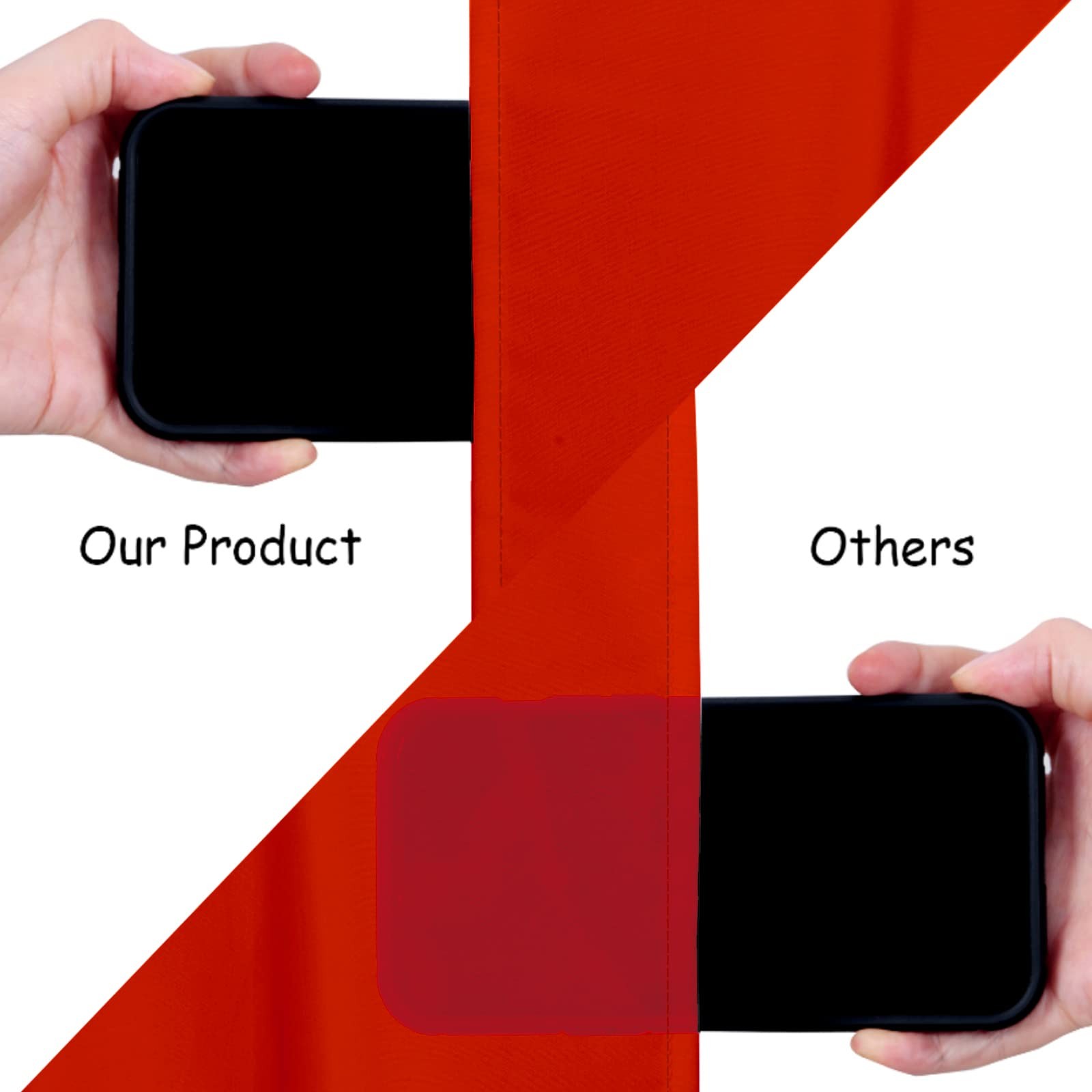 Red Backdrop Curtains Polyester Photo Backdrop Drapes Wedding 5x10ft 2 Panels