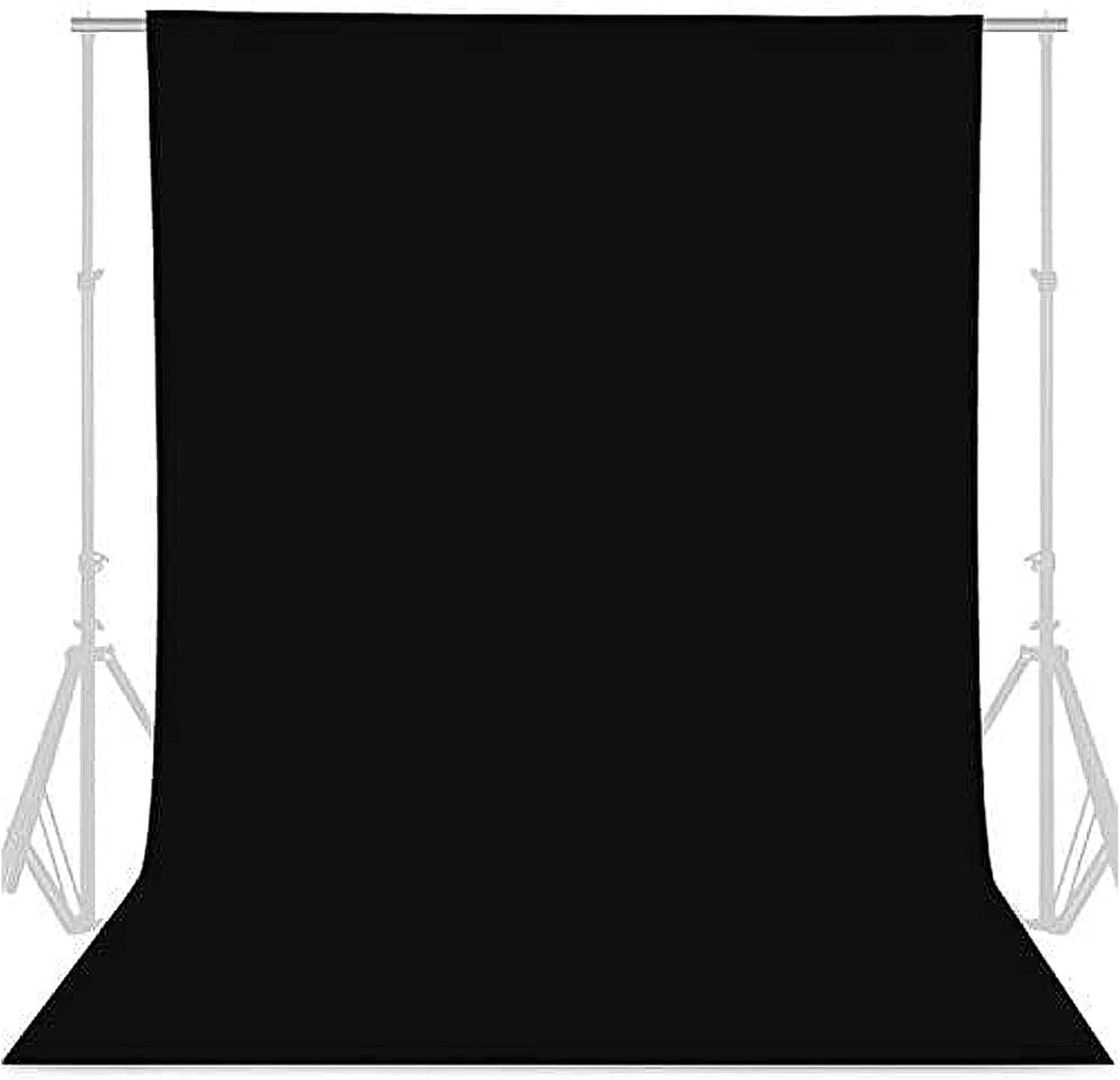 Black Backdrop for Photoshoot, 5 X 6.5ft Photography Black Photo Backdrop