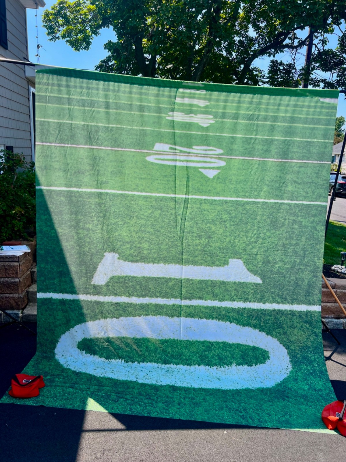 Sports Photography Background-Football Field Pattern