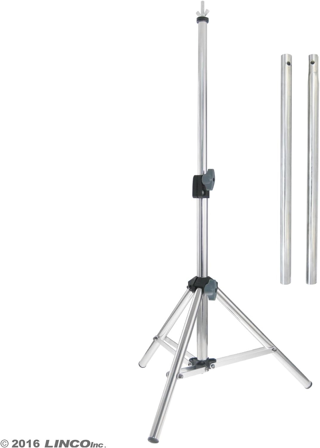 LINCO Silver Photography Backdrop Background Support Stand 2.2×2.6ft Table Top