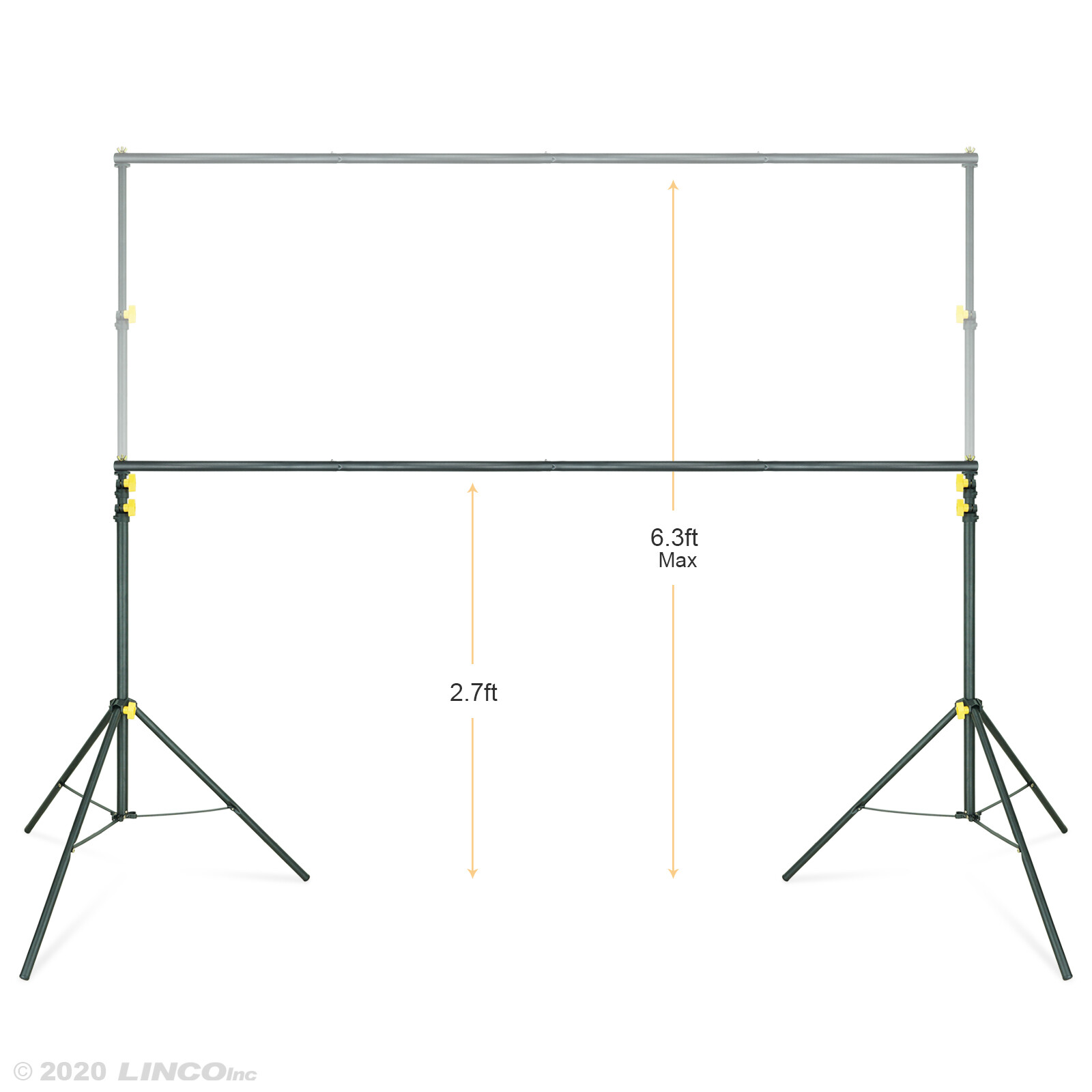 Backdrop Support Stand Kit 10×6.5ft Studio Photo Background Support System