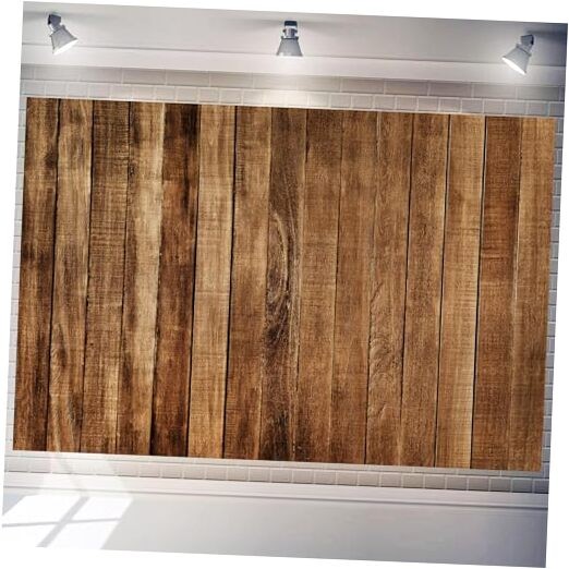 7×5 ft Wood Backdrop for Photography Rustic Brown Wooden Board 7×5 FT Vintage