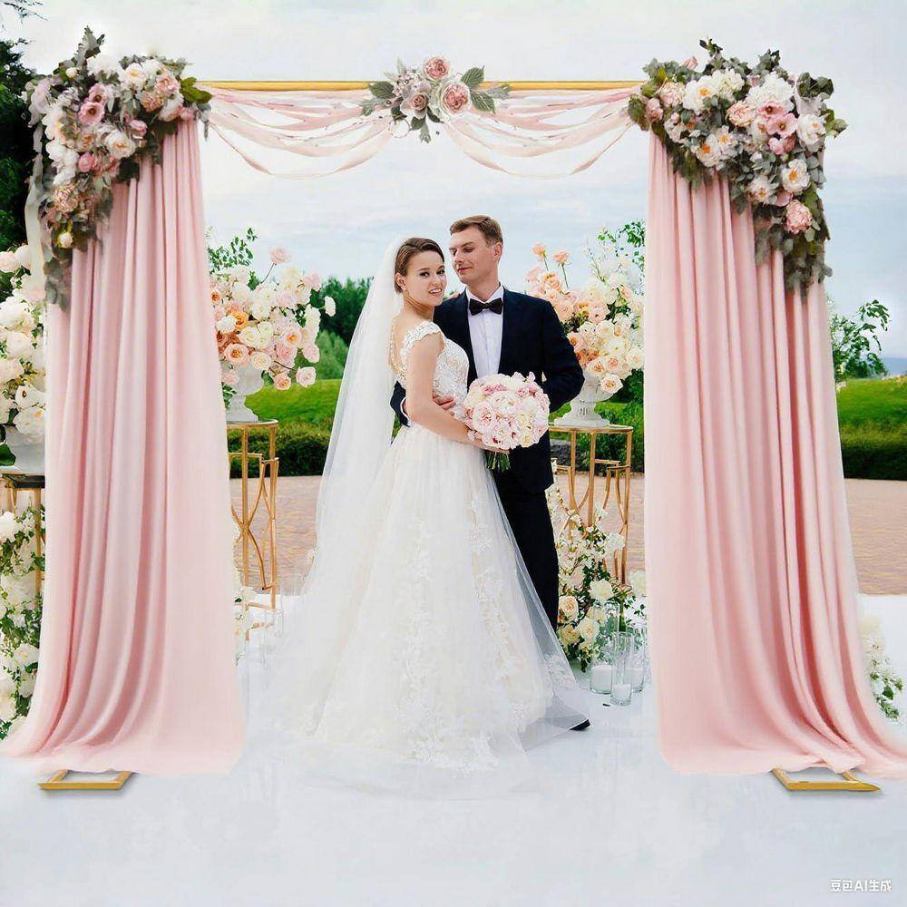 78.73 In. X 78.73 In. Square Arch Backdrop Stand Heavy Duty Metal Frame Balloon