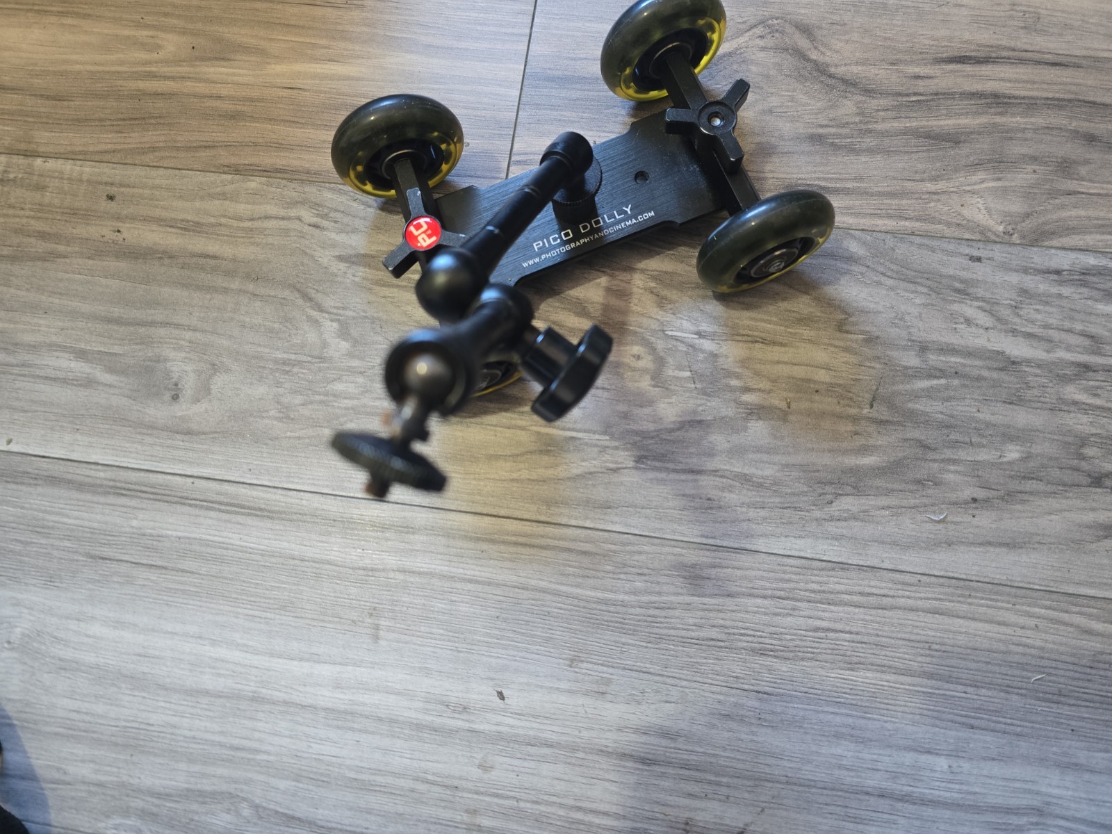 Pc Cinema Pico Dolly Tabletop Camera Skater Dolly with Magic Arm Case Used