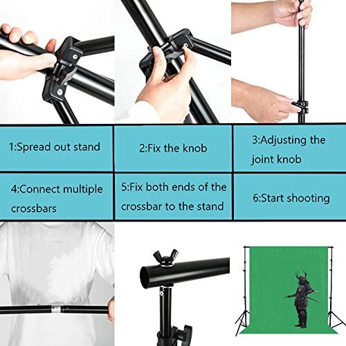 8.5 X 10FT/2.6 X 3M Background Stand Support System Kit with Carrying Case for