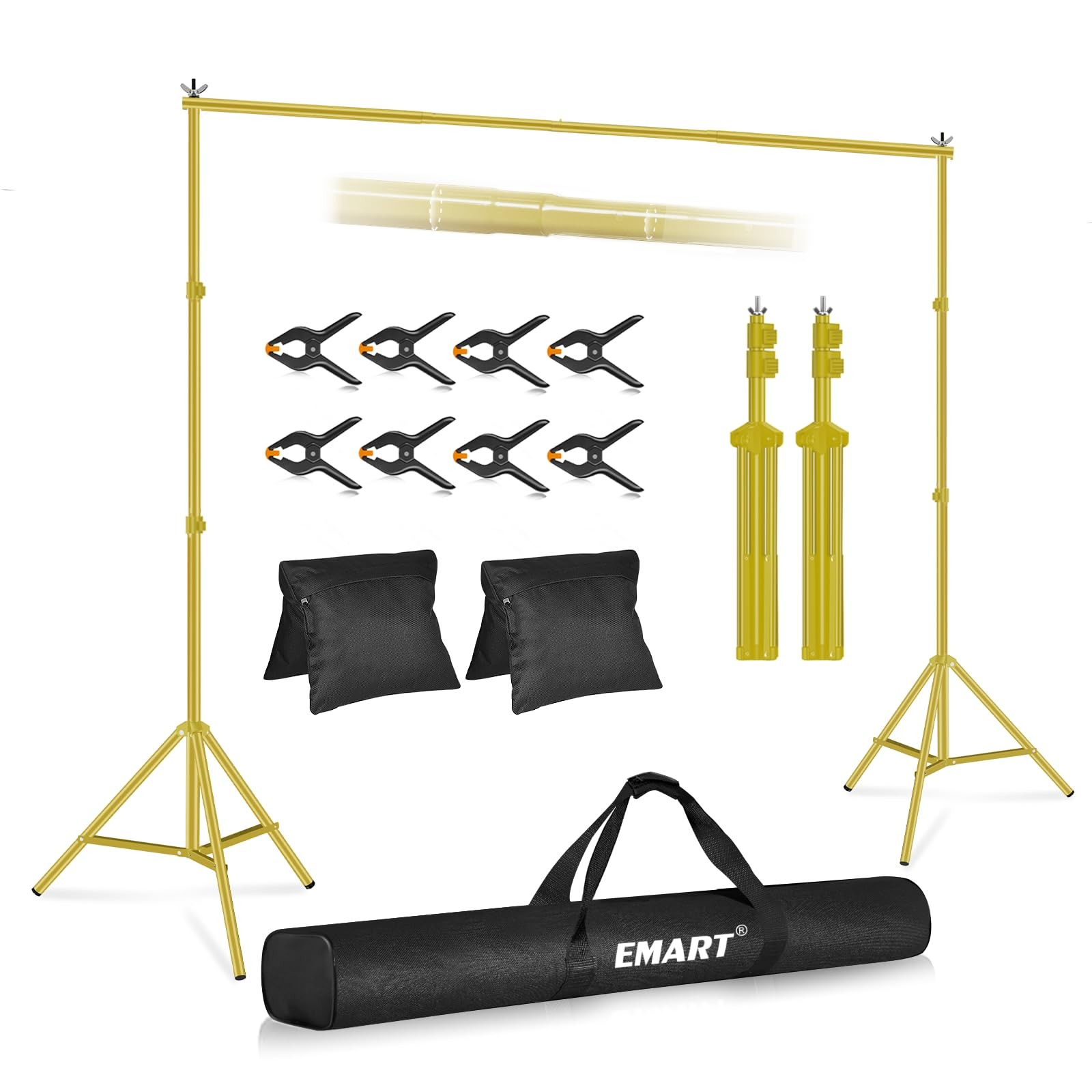 Backdrop Stand 10x7ft(WxH) Photo Studio Adjustable Background Stand Support k…