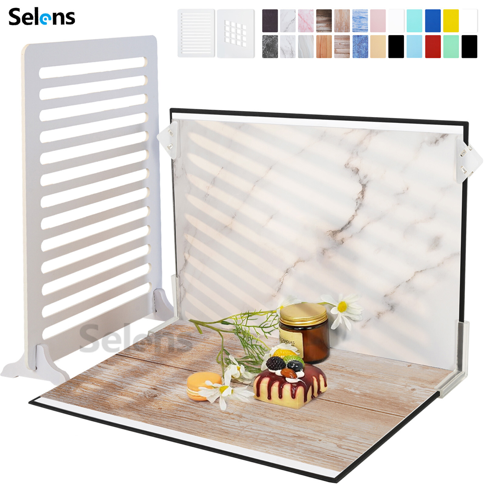 12Pcs Photography Background Paper Photo Prop Backdrop Board For Small Product