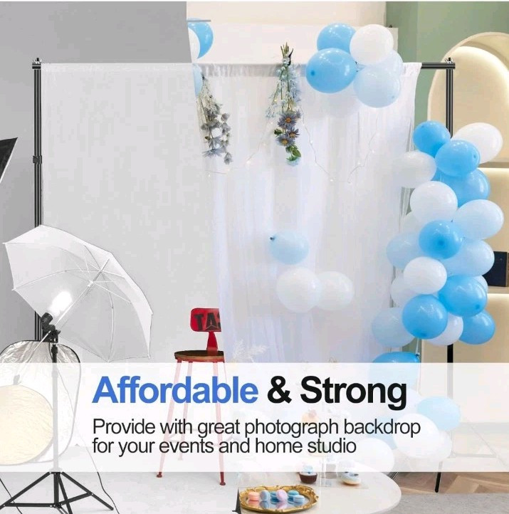 New Emart Backdrop Stand 10x7ft(WxH) Photo Studio Adjustable Background Stand