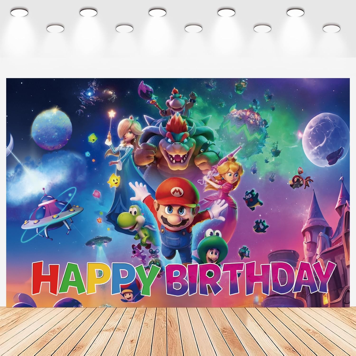 Cartoon Birthday Party Backdrop 5×3.3ft, Birthday Decorations and Party Decor…