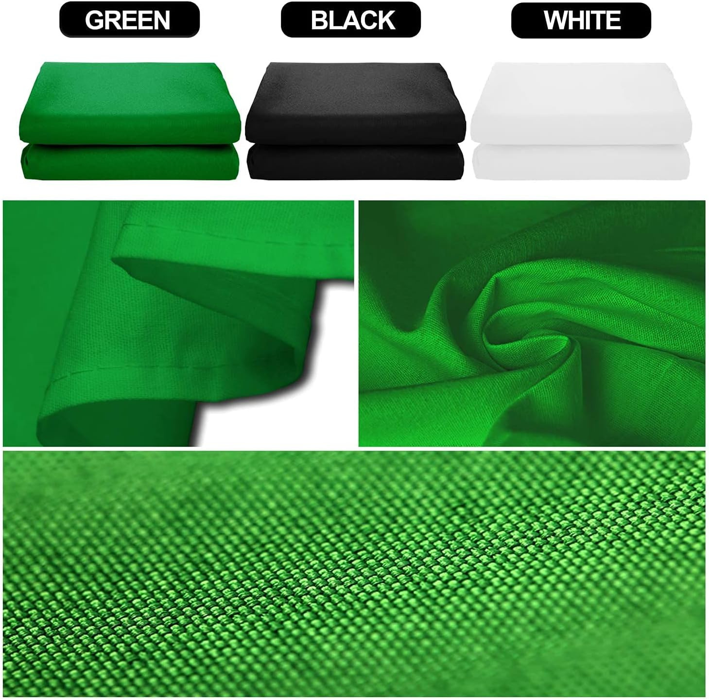 Photo Video Studio Backdrop Stand Kit, 8.5X10Ft Adjustable Photography Greenscre