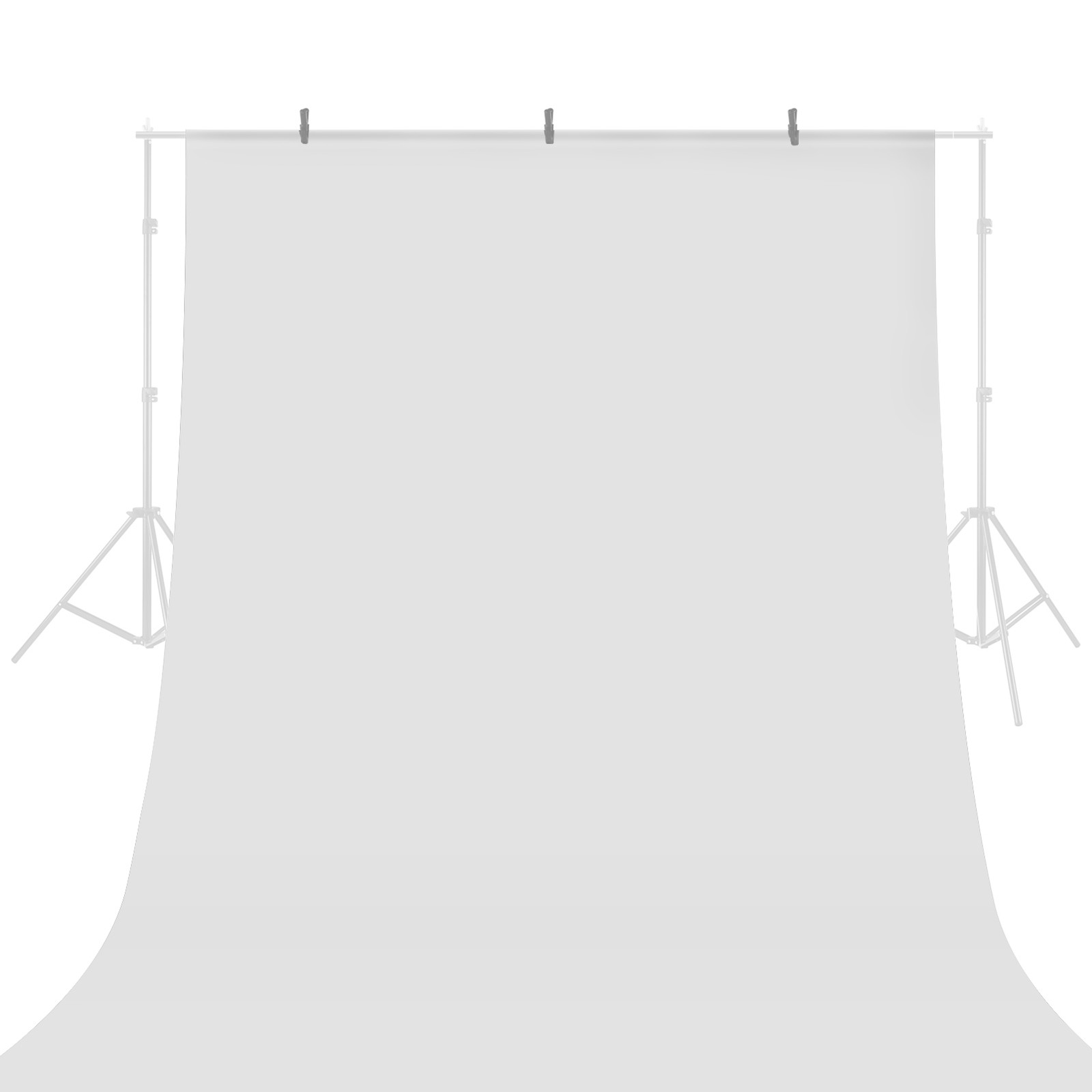 Plain Photography Backdrop Non-woven White 2×1.5m