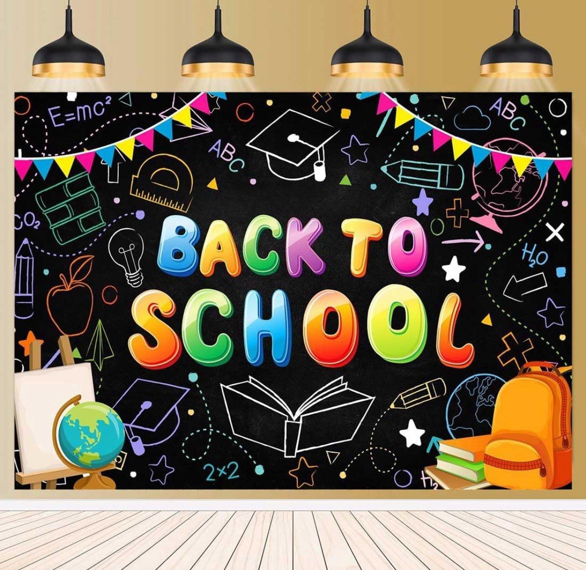 Welcome Back to School Backdrop for Photography First Day of School 7x5ft NWT