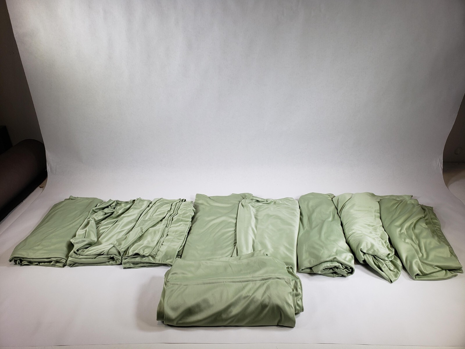 10 Panels Sage Green Backdrop Curtain for Parties 50FTx10FT (W5’xH10′ 10 Panels)