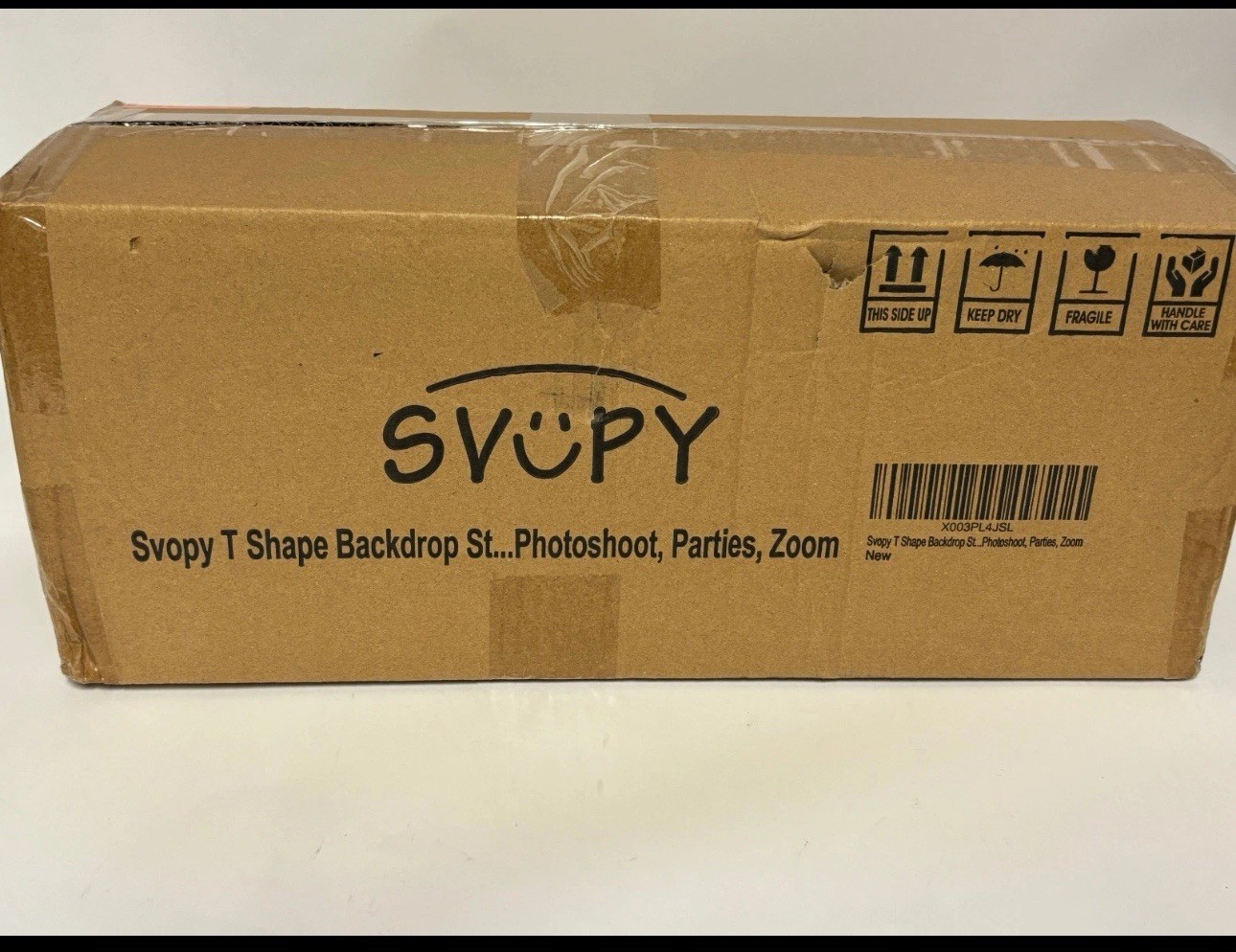 Svopy T-Shape Backdrop Stand Kit – 8 x 5.3ft Adjustable Photo Backdrop Stand