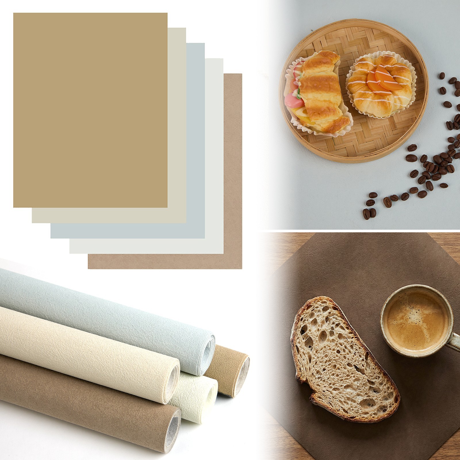 5PCS Non-Wrinkle Photography Backdrops, 3D Matte Texture Photo Backdrop Cloth US