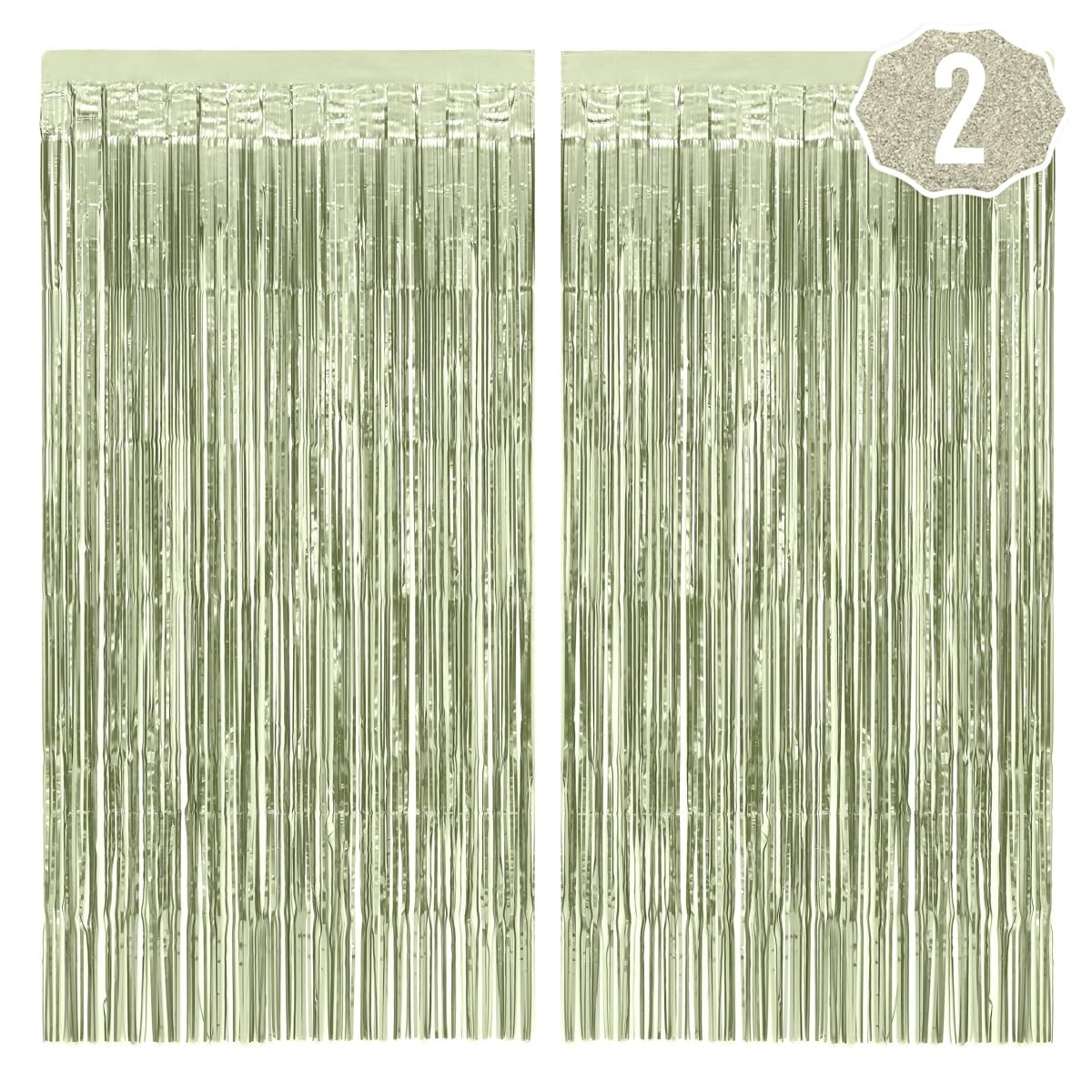 xo, Fetti Party Decorations Sage Green 0.5″W x 0.5″L (Pack of 2),