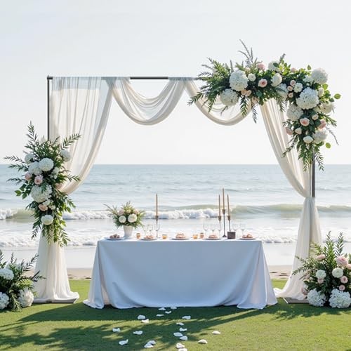 Backdrop Stand,(WxH) Adjustable Photo Background Stand with 10×8.5ft Black
