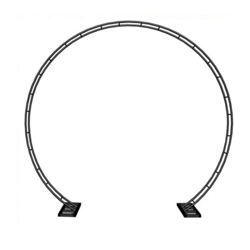 Extra Large Metal Wedding Arch Backdrop Stand 102 W X 88.8 H round Frame for Cer
