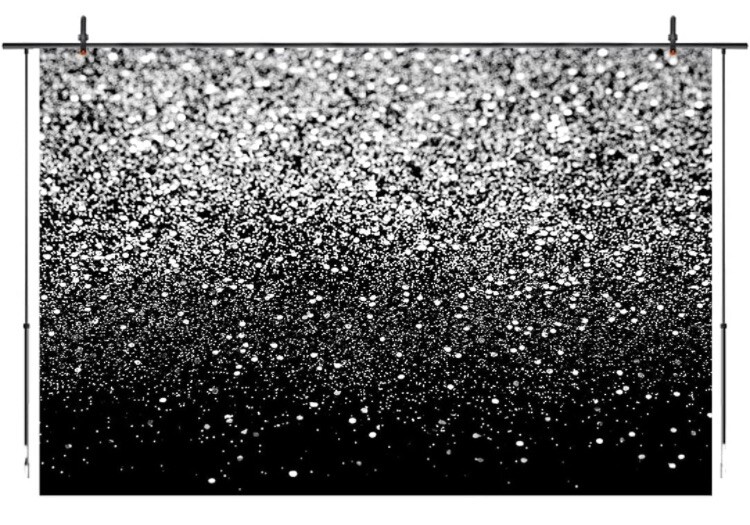 Kackool Silver Bokeh Black Backdrop 7 X 5 Birthday Party Silver Black Themed