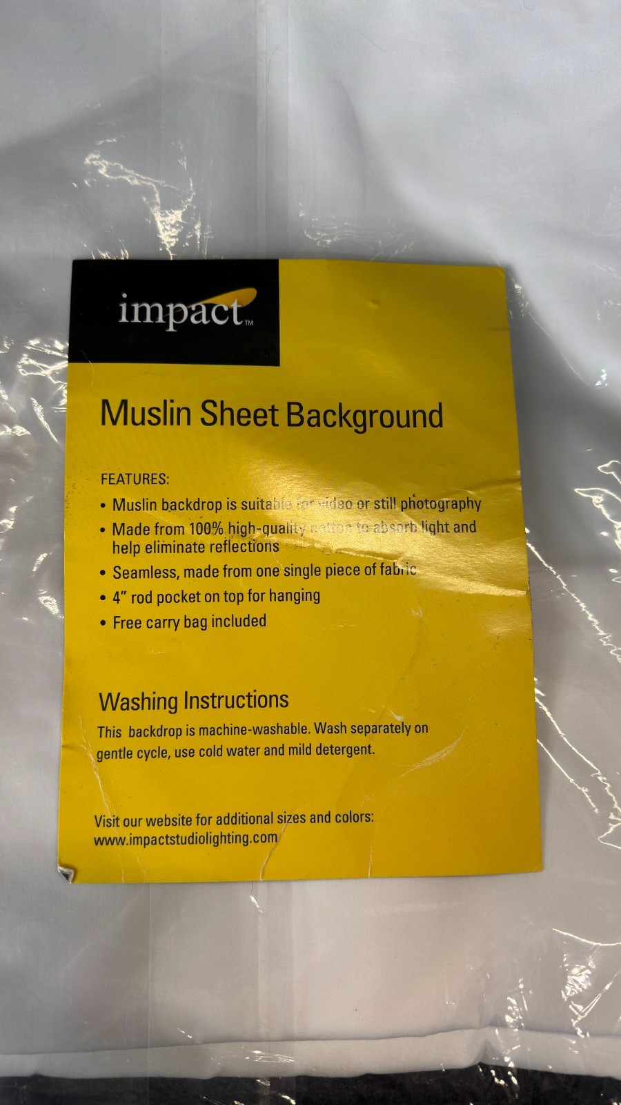 Impact Muslin Sheet Background White