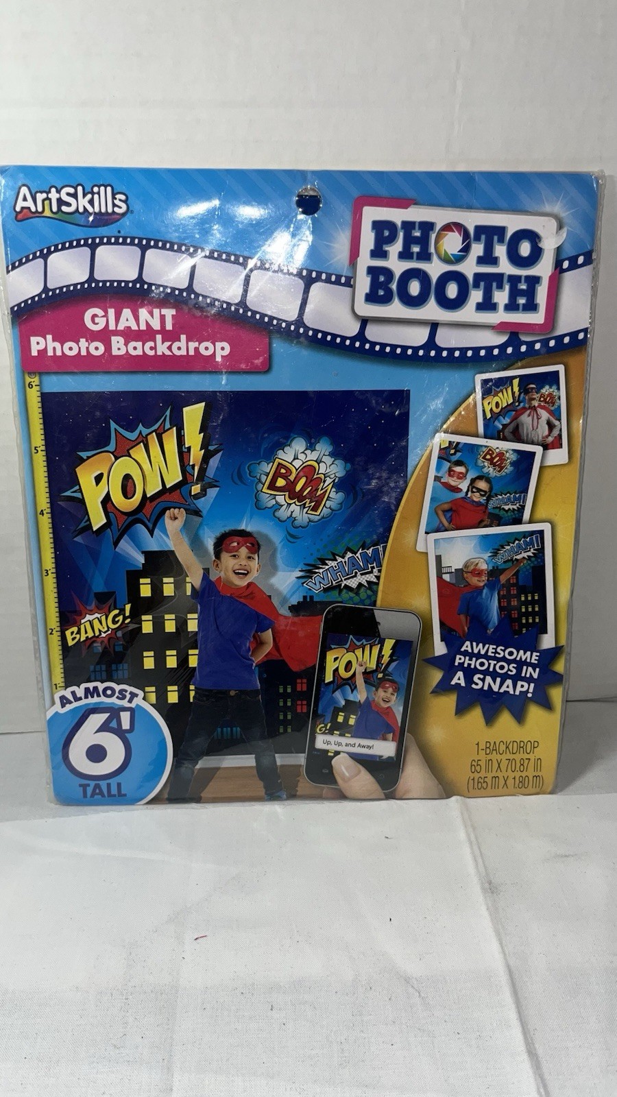 Giant Superhero Theme City Scenic Buildings Photo Booth Backdrop Wall Decoration