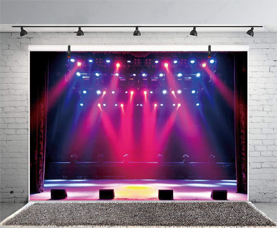 10x8ft Stage Concert Backdrop Lighting Nightclub Musical Hall Club Background Fo